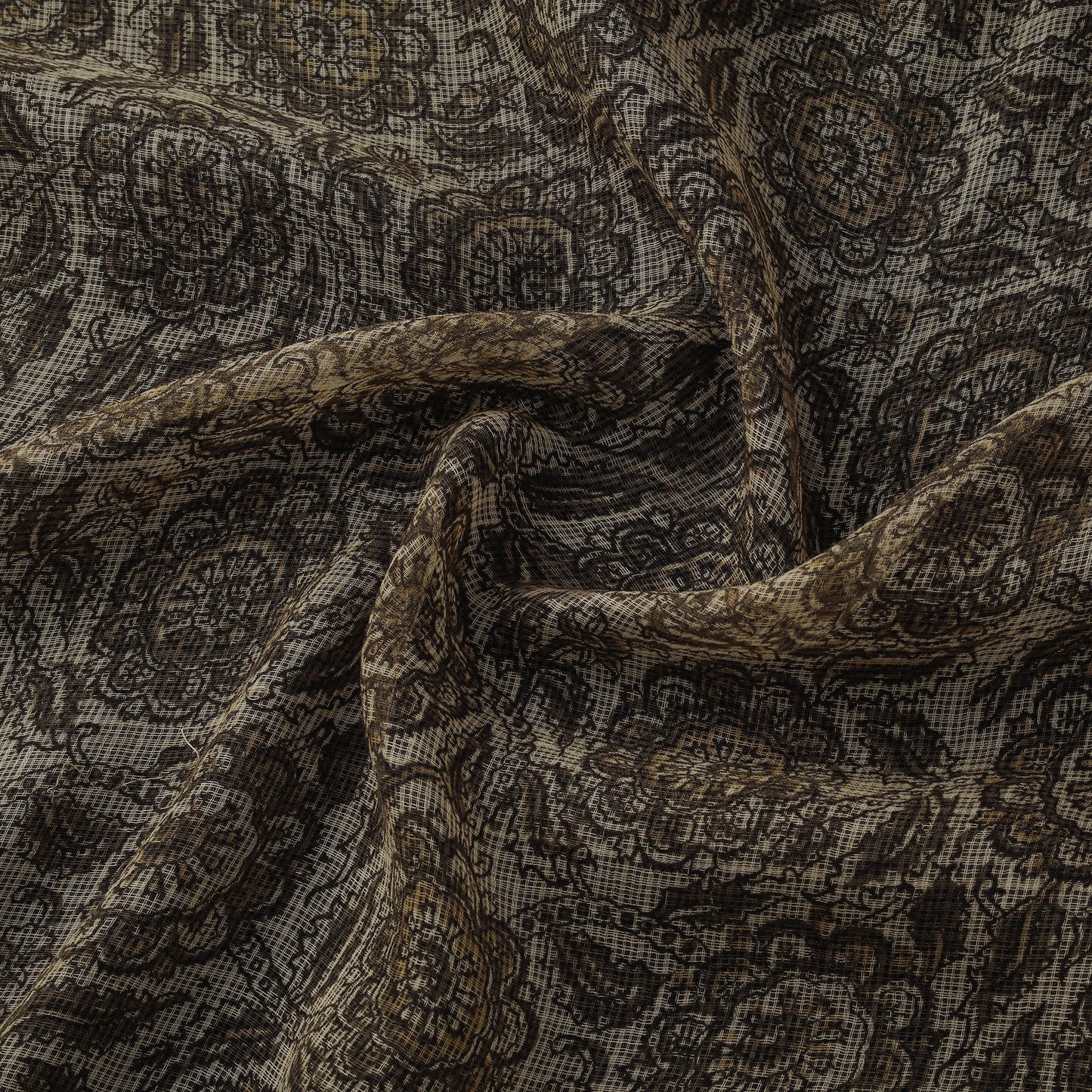 Pedana hand block print natural dyed kota doria cotton