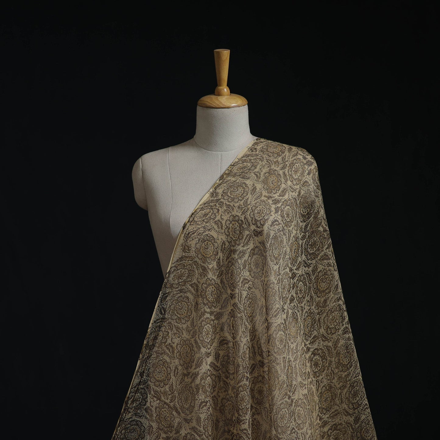 Pedana hand block print natural dyed kota doria cotton