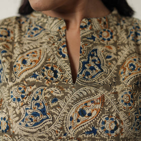  Pedana Kalamkari Block Printed Cotton Flared Dress 09 