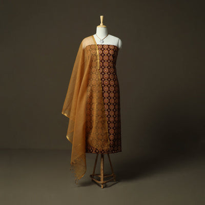 Pedana kalamkari hand block print natural dyed cotton 2pc