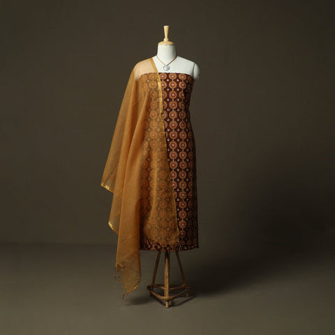 Pedana kalamkari hand block print natural dyed cotton 2pc