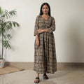  Pedana Kalamkari Block Printed Cotton Flared Dress 05 