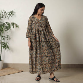  Pedana Kalamkari Block Printed Cotton Flared Dress 05 