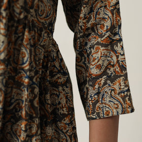  Pedana Kalamkari Block Printed Cotton Flared Dress 05 