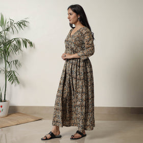  Pedana Kalamkari Block Printed Cotton Flared Dress 05 