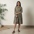  Pedana Kalamkari Block Printed Cotton Flared Dress 09 