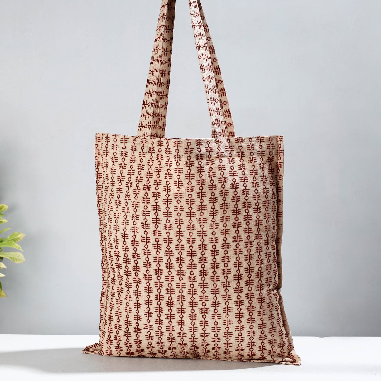  Pedana Kalamkari Block Printed Cotton Shopping Bag 