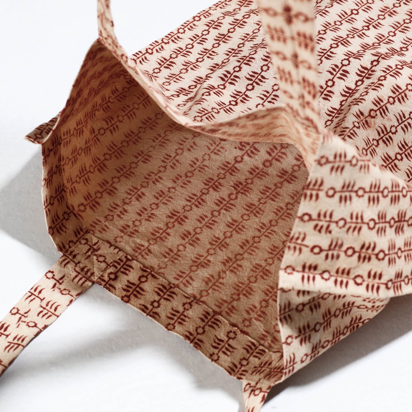  Pedana Kalamkari Block Printed Cotton Shopping Bag 