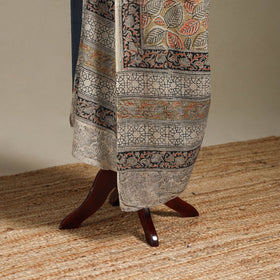 Brown - pedana natural dyed cotton kalamkari dupatta 26