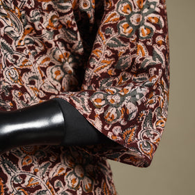 Brown - pedana natural dyed cotton straight pintuck