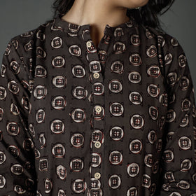  Pipad Block Printed Cotton Long Kurta for Women