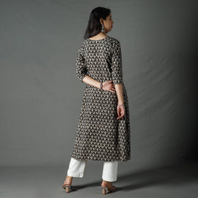  Pipad Block Printed Cotton Long Kurta for Women
