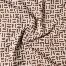  Pipad Block Printing Mulberry Silk Cotton Handloom Precut Fabric 