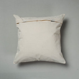 Brown Pipli Applique Work Cotton Cushion Cover 