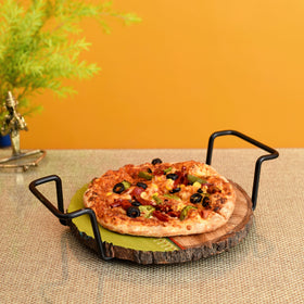 Buy Brown Pizza Server with Metal Handles Online