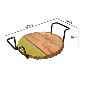 Buy Brown Pizza Server with Metal Handles Online