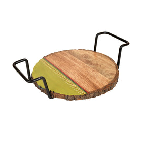 Buy Brown Pizza Server with Metal Handles Online