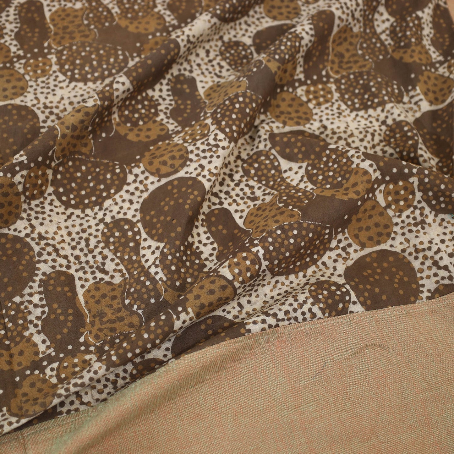 Buy Plain Cotton Double Bedcover with Block Print Patchwork Online at iTokri.com