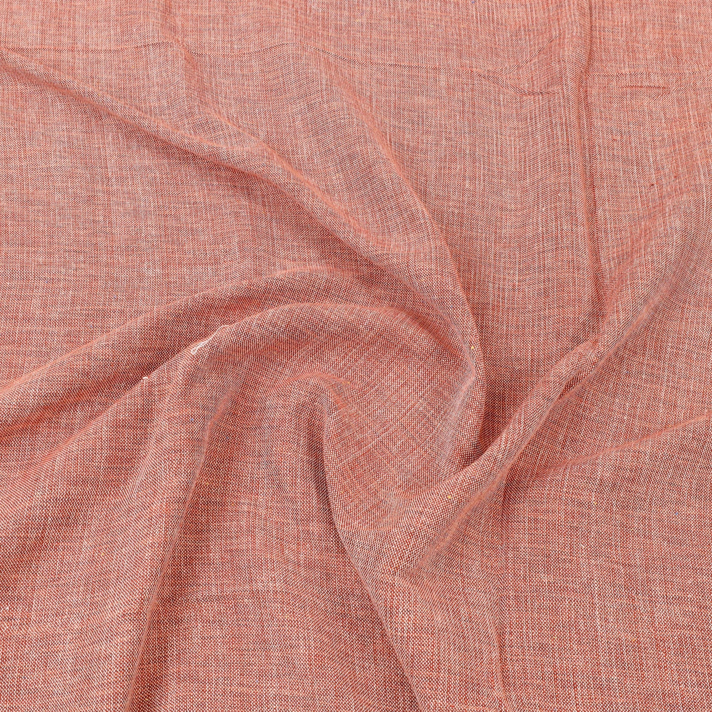 Brown - plain cotton double handloom bed cover (98 x 90 in)