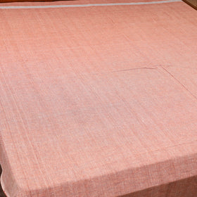 Brown - plain cotton double handloom bed cover (98 x 90 in)