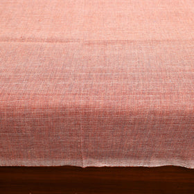 Brown - plain cotton double handloom bed cover (98 x 90 in)