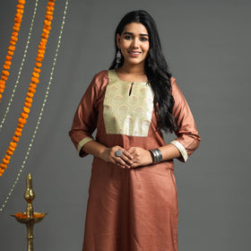 plain silk kurta 