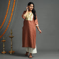 plain silk kurta 