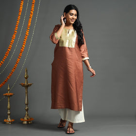plain silk kurta 