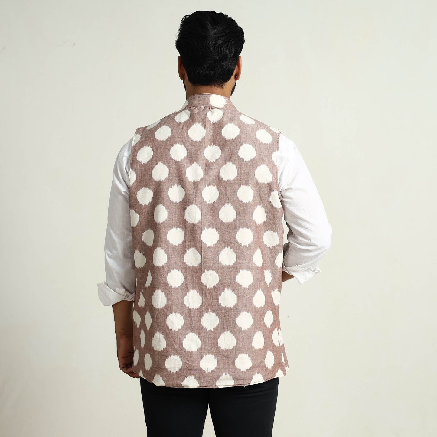 Pochampally Ikat Cotton Nehru Jacket