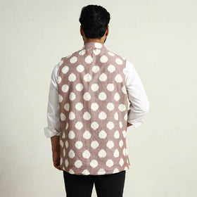 Pochampally Ikat Cotton Nehru Jacket