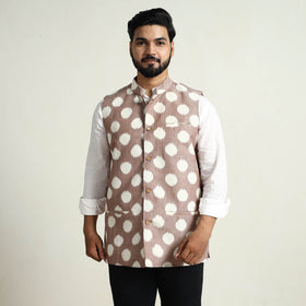 Pochampally Ikat Cotton Nehru Jacket
