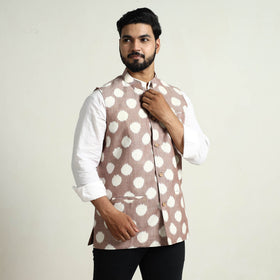 Pochampally Ikat Cotton Nehru Jacket