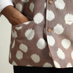 Pochampally Ikat Cotton Nehru Jacket