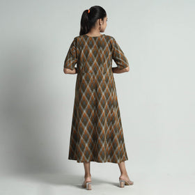  Pochampally Double Ikat Weave Cotton Dress 