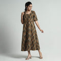  Pochampally Double Ikat Weave Cotton Dress 