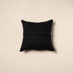 Brown - pochampally ikat cotton cushion cover 05