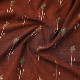 Brown Pochampally Ikat Cotton Fabric