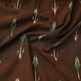 Brown Pochampally Ikat Cotton Fabric