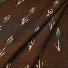 Brown Pochampally Ikat Cotton Fabric