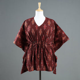 Buy Pochampally Ikat Cotton Kaftan with Tie-Up Waist Online at iTokri.com