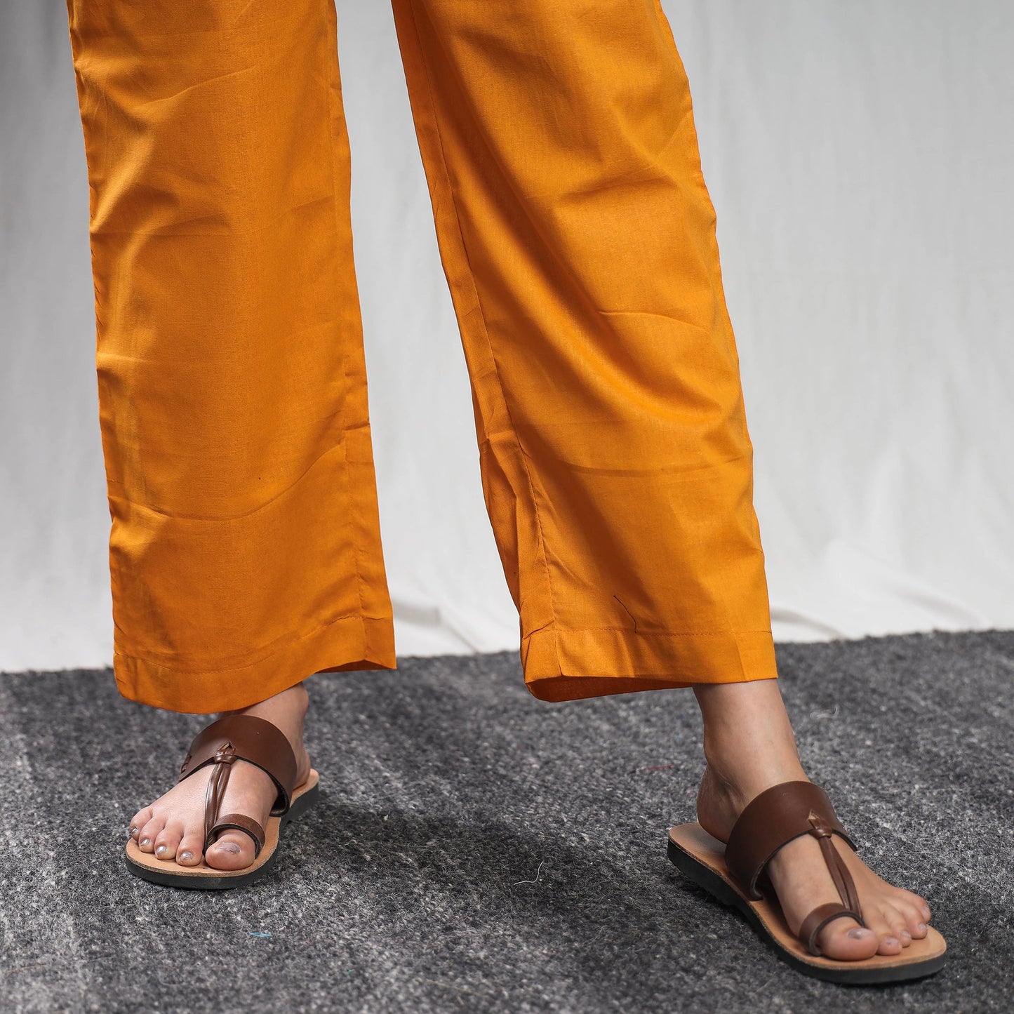  Pochampally Ikat Weave Cotton Kurta with Palazzo & Dupatta Set 