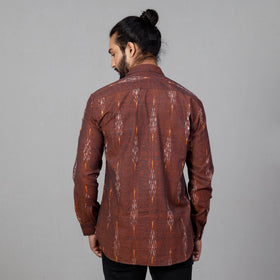 Buy Pochampally Ikat Cotton Men Full Sleeve Shirt Online at iTokri.com