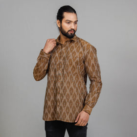 Pochampally Ikat Cotton Men Full Sleeve Shirt 
