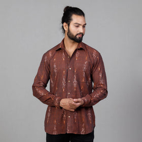 Buy Pochampally Ikat Cotton Men Full Sleeve Shirt Online at iTokri.com
