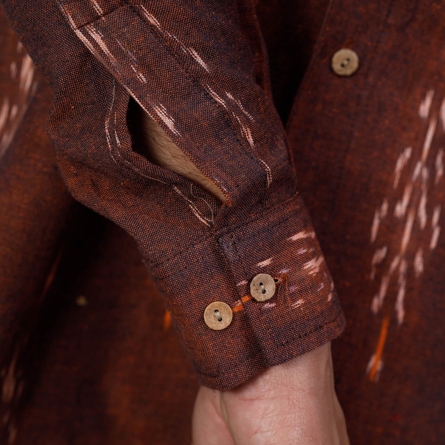 Buy Pochampally Ikat Cotton Men Full Sleeve Shirt Online at iTokri.com