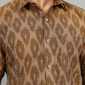  Pochampally Ikat Cotton Men Full Sleeve Shirt 