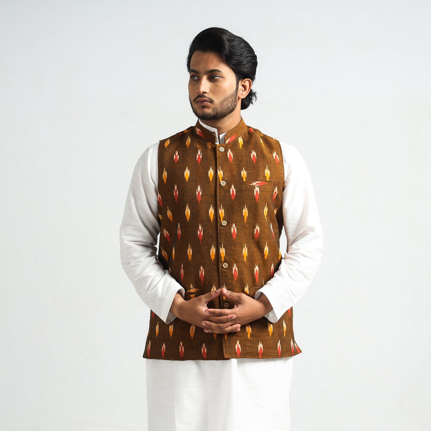 Pochampally Ikat Nehru Jacket