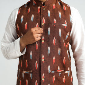 pochampally ikat nehru jacket