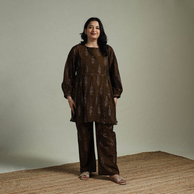 Pochampally ikat cotton co-ord set for women 03