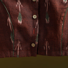 Pochampally ikat cotton readymade blouse 05 - handcrafted